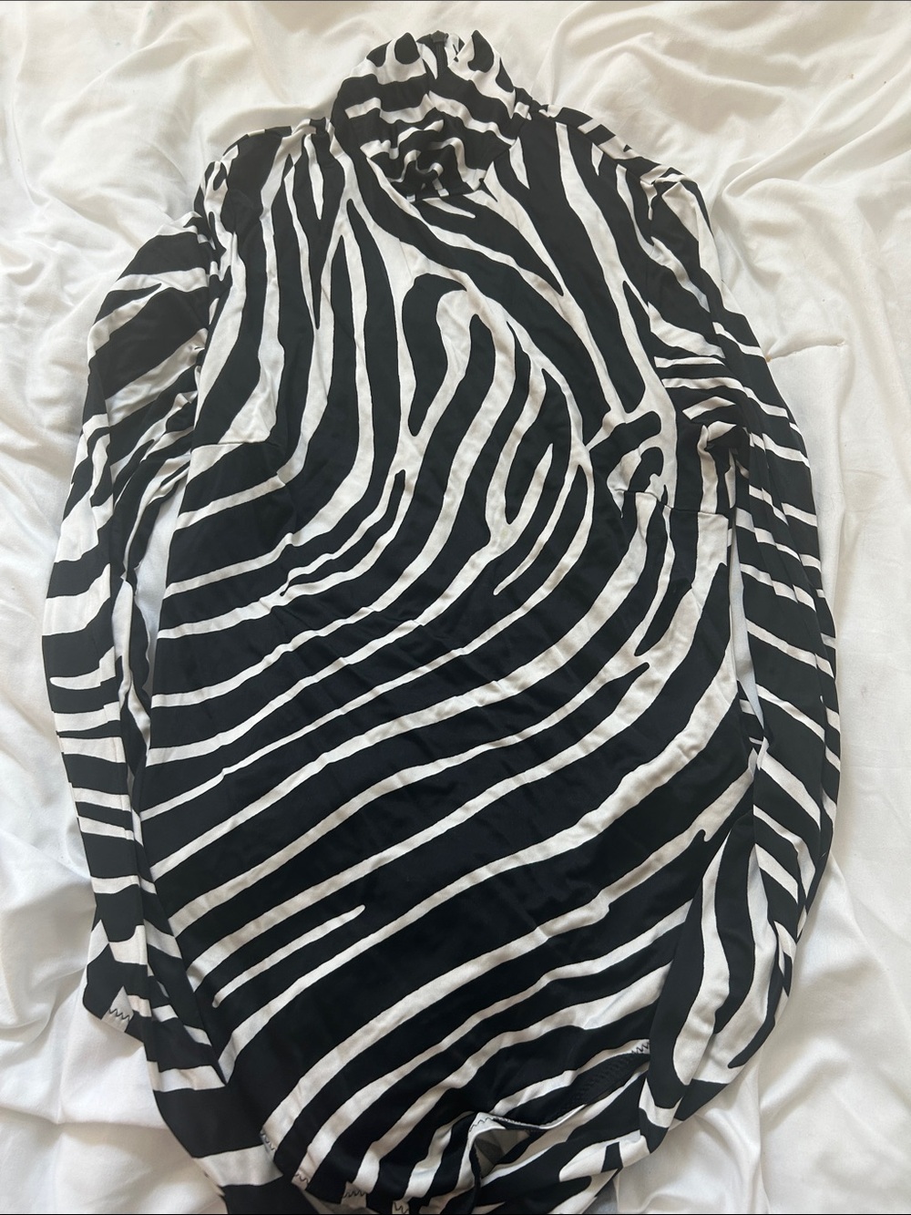 Versace Black and White Striped Top